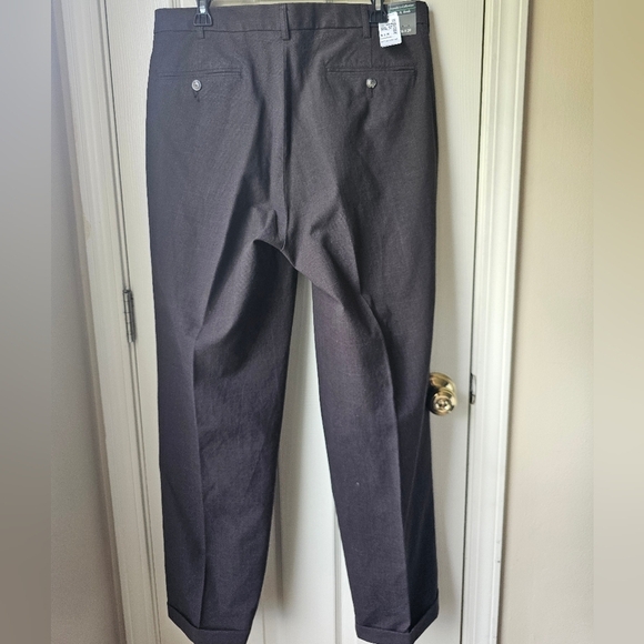 NWT 36x29 Jos. A. Bank Plaid Brown Trouser Pant 100% Cotton Travelers Collection - Picture 9 of 10